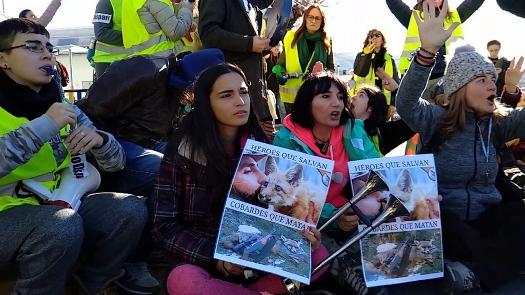 Protesta contra a caza de raposos / Miguel Núñez