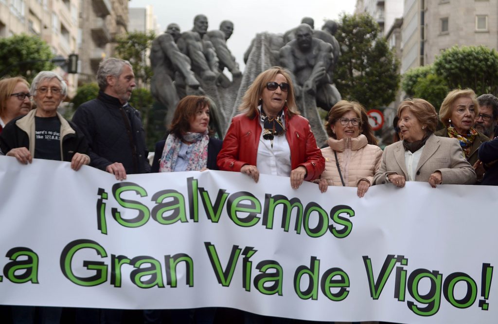 Concentracion na Gran Via