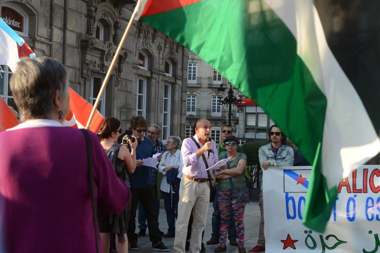 Manifestación en solidariedade co pobo palestino