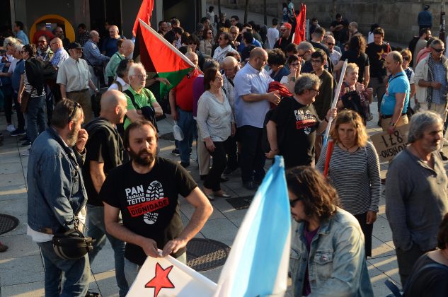 Protesta en favor dos Palestino