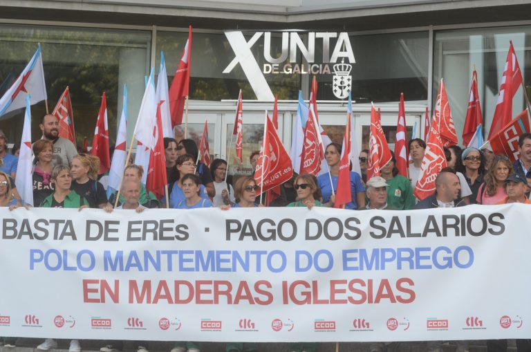 A Xunta pide aos traballadores de Maderas Iglesias que paren a folga “para facilitar a entrada de inversores”