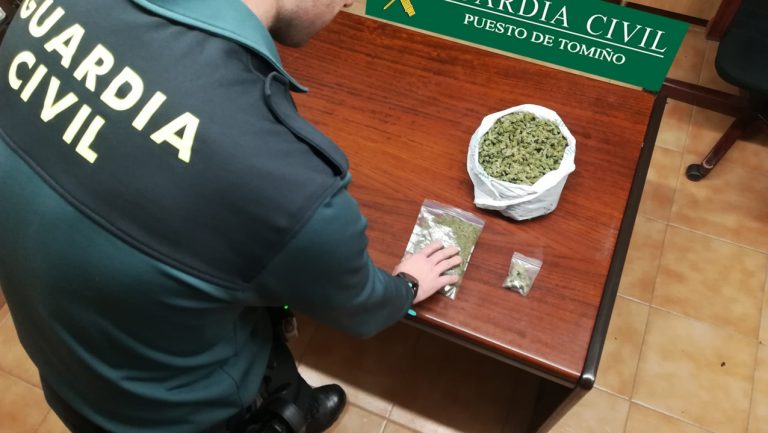 Investigado un veciño de Tomiño tras ser cachado con 200 gramos de marihuana
