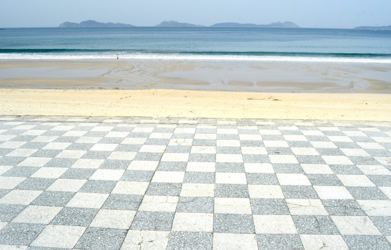 Vigo en fotos: Partida de xadrez en Samil