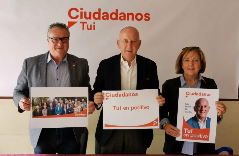 O exconselleiro Diz Guedes presenta a súa candidatura por Cs á alcaldía de Tui