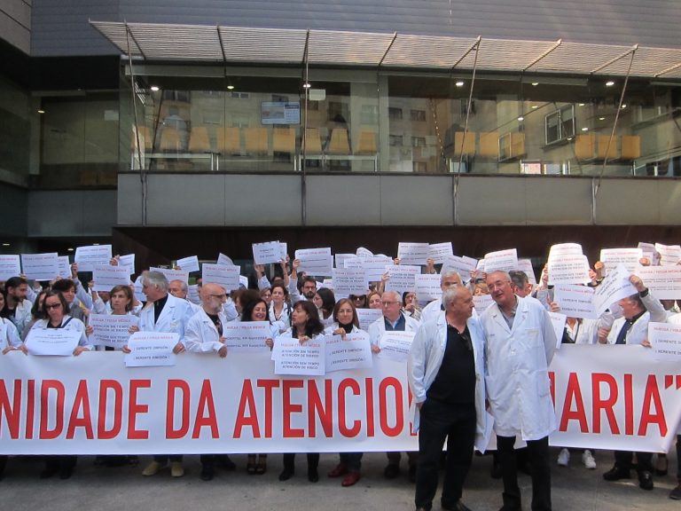 Os médicos de Primaria de Vigo sitúan o seguimento da folga en máis do 90% e o Sergas rebáixao ao 36%