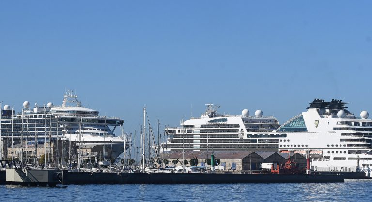 Ecoloxistas en Acción denuncia o alto impacto medioambiental dos cruceiros atracados en Vigo
