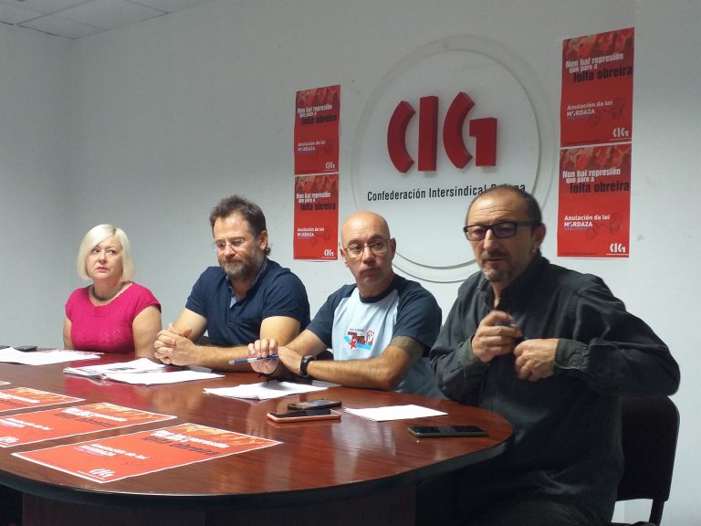 Campaña da CIG para pedir o fin da ‘lei mordaza’ e denunciar a “represión sindical”