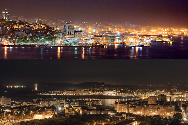 Vigo, menos sustentable que A Coruña