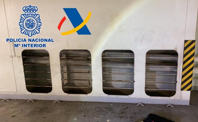 Intervidos 10,4 quilos de cocaína ocultos no aire acondicionado dun buque en Vigo