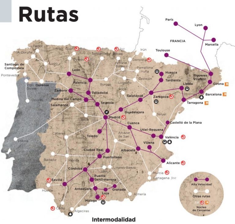 RENFE sitúa a Vigo en Portugal e Pontevedra na Cañiza