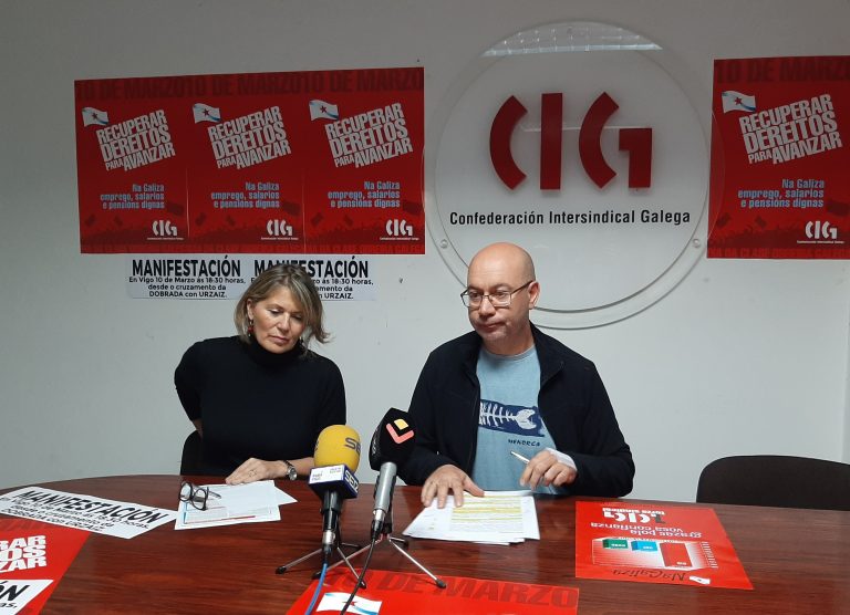 A CIG incita a manifestarse o 10 de marzo en Vigo para “recuperar os dereitos sociais”