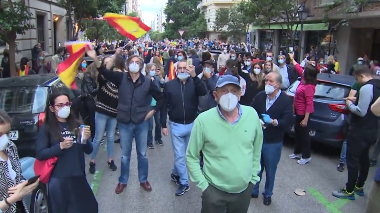 Manifestación contra o goberno central en Madrid | Europa Press