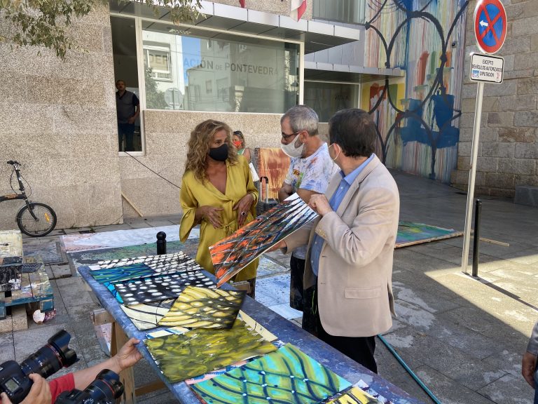 Homenaxe na sede viguesa da Deputación de Pontevedra ás redeiras