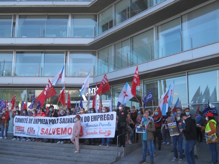 Traballadores de Thenaisie Provoté reclaman en Vigo a intervención da Xunta para evitar a liquidación