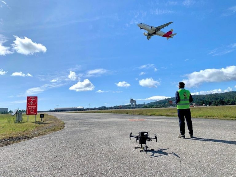 Así é o proxecto piloto con drones do Aeroporto de Vigo