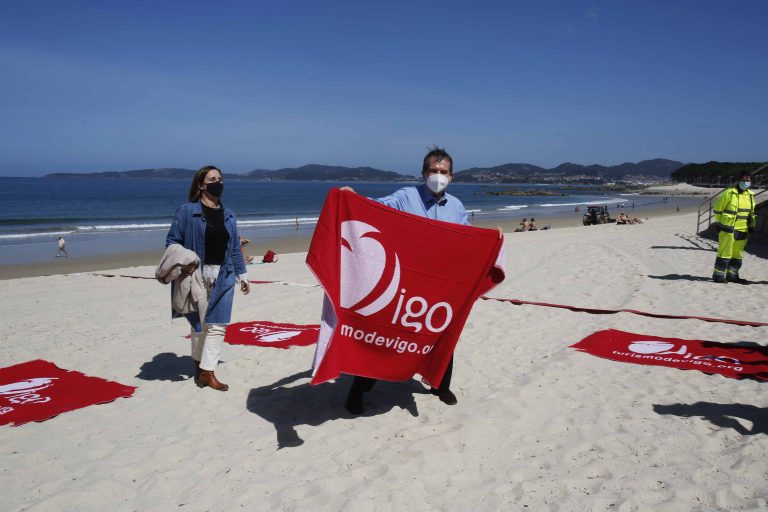 As praias de Vigo repetirán a división en parcelas para ser “1.000 por cen” seguras ante o covid