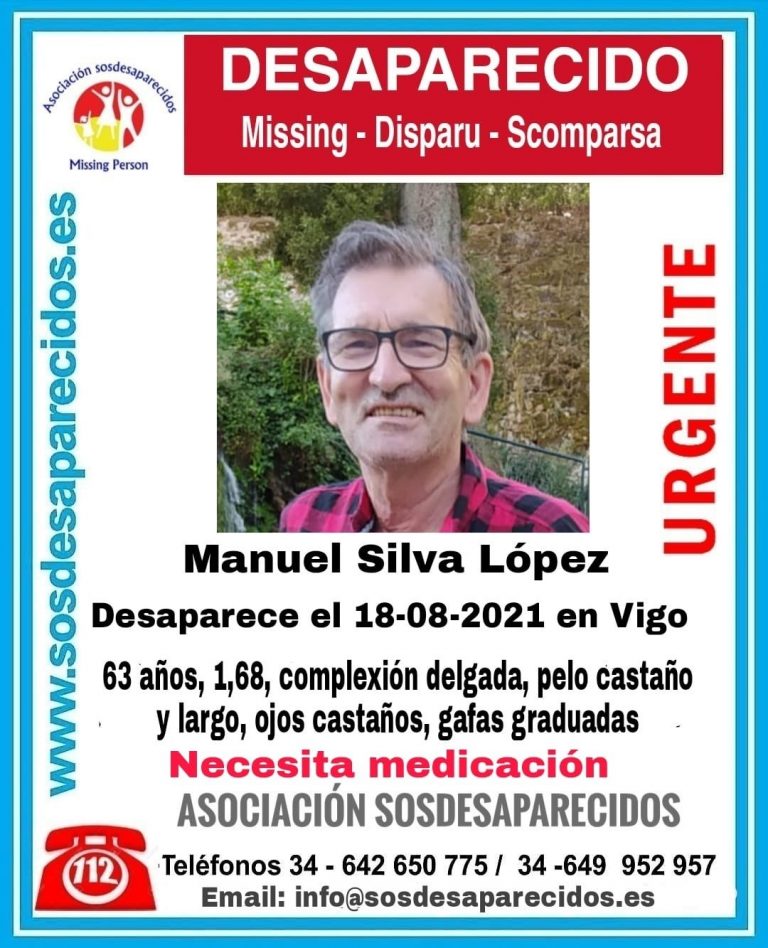 Buscan un home de 63 anos desaparecido desde o mércores en Vigo