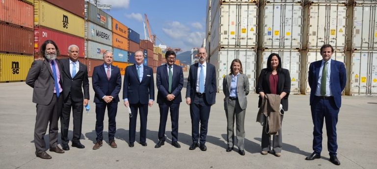 Visita do presidente de Portos do Estado a Vigo coa conectividade ferroviaria sobre a mesa