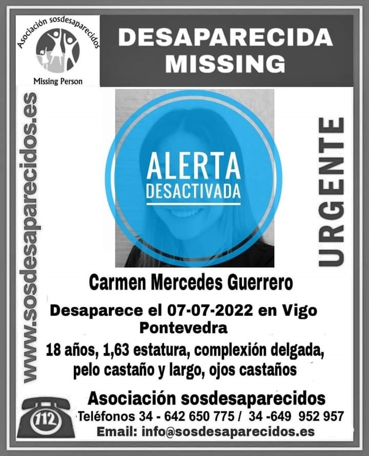 Localizan a moza de 18 anos desaparecida en Vigo