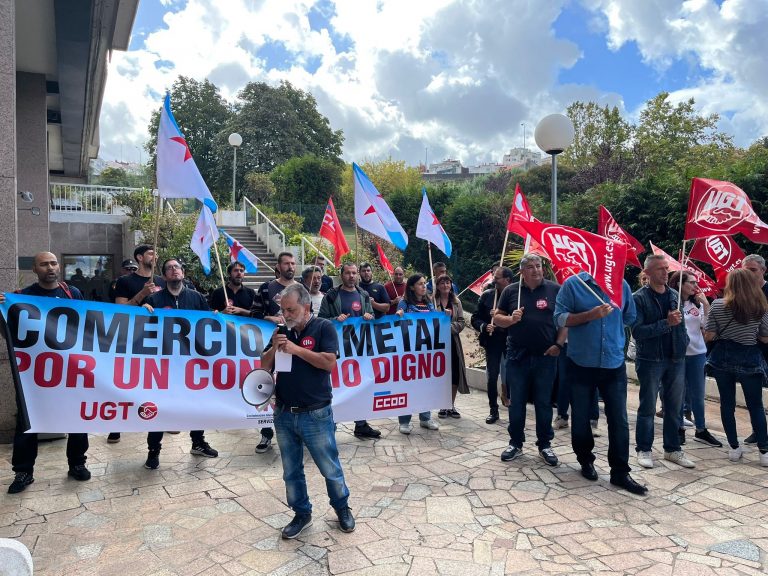 Traballadores do comercio do Metal retoman as mobilizacións para urxir do desbloqueo da negociación do convenio