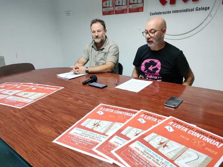 CIG lembrará a folga do 72 en Vigo cun documental e unha marcha, e afea a falta de implicación do Concello