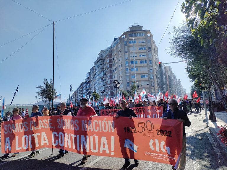 Manifestación da CIG en Vigo para reivindicar a vixencia do “espírito do 72”