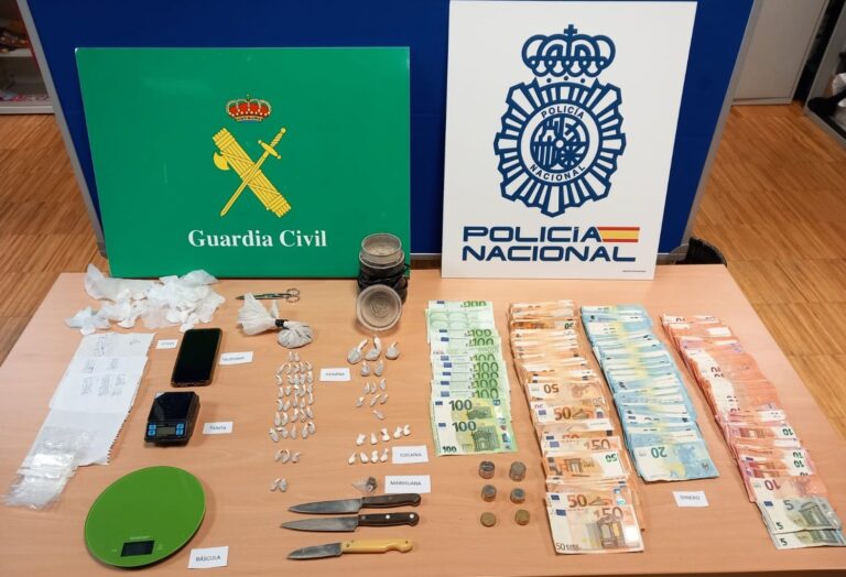 Detidos dous homes por tráfico de drogas en Cangas