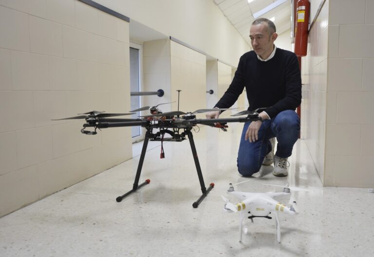 Drones para o mantemento de parques eólicos mariños