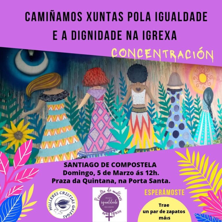 Feministas católicas concentraranse en Vigo e Santiago o 5 de marzo por unha Igrexa “máis igualitaria”