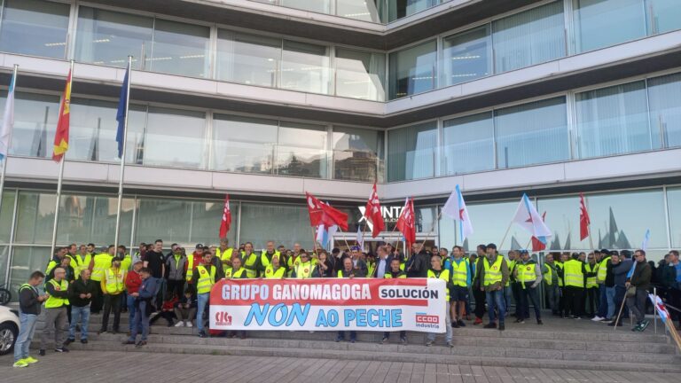 Traballadores de Ganomagoga volven concentrarse en Vigo ao non ver “xustificadas” as causas económicas para o ERE