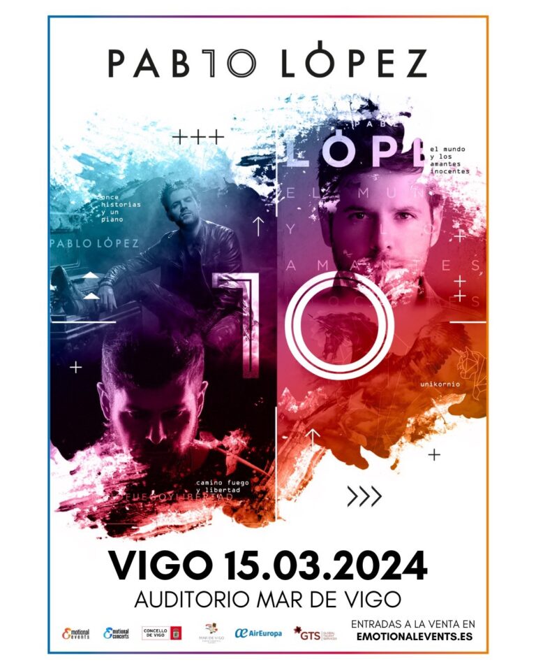 Pablo López celebrará un segundo concerto en Vigo tras vender todos os billetes para a cita do 15 de marzo