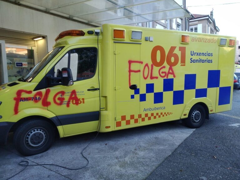 Investigan a 10 persoas por danos en ambulancias na zona de Vigo durante a folga do sector
