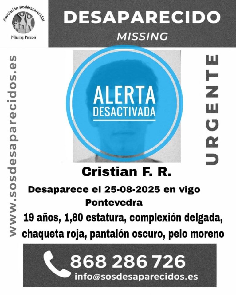 Localizan o mozo desaparecido en Vigo o pasado luns
