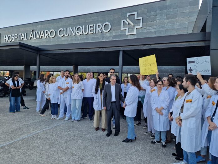 Imaxe da concentración en Vigo.. PEDRO DAVILA-EUROPA PRESS