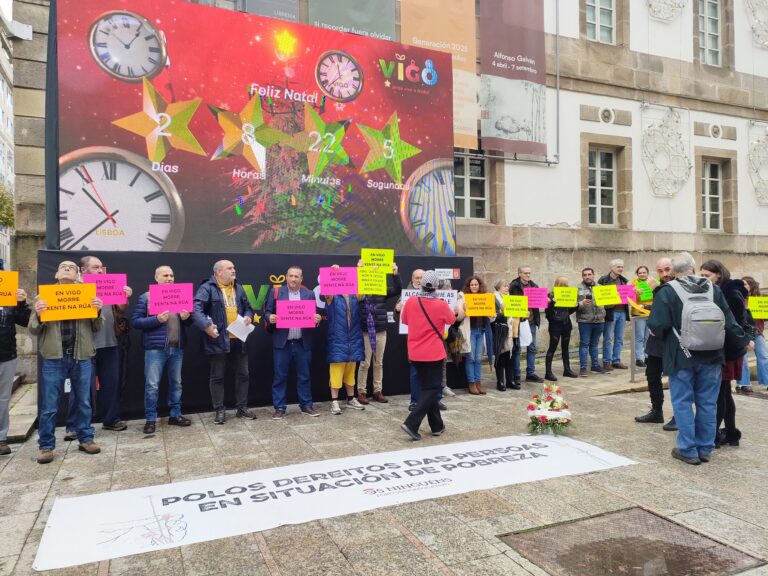 Os Ninguén advirten das sombras do Nadal : “cada vez hai máis xente durmindo na rúa en Vigo”