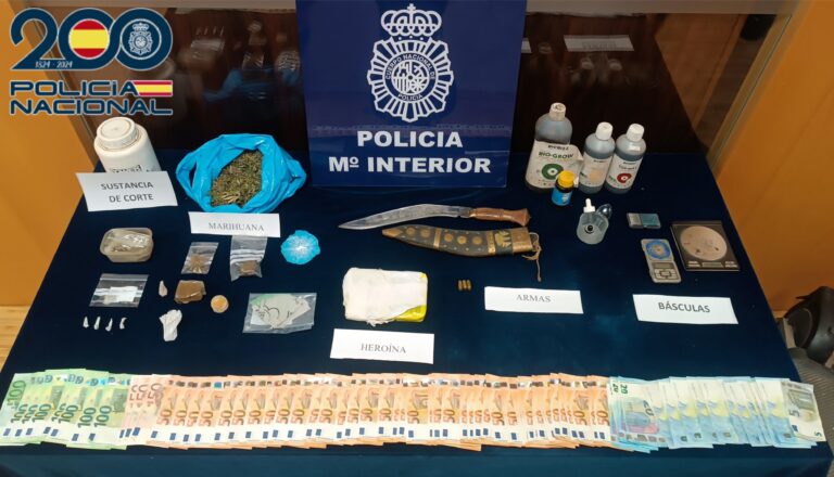 Operativo policial desmantela un punto de venda de drogas nas Travesas e o seu provedor en Gondomar