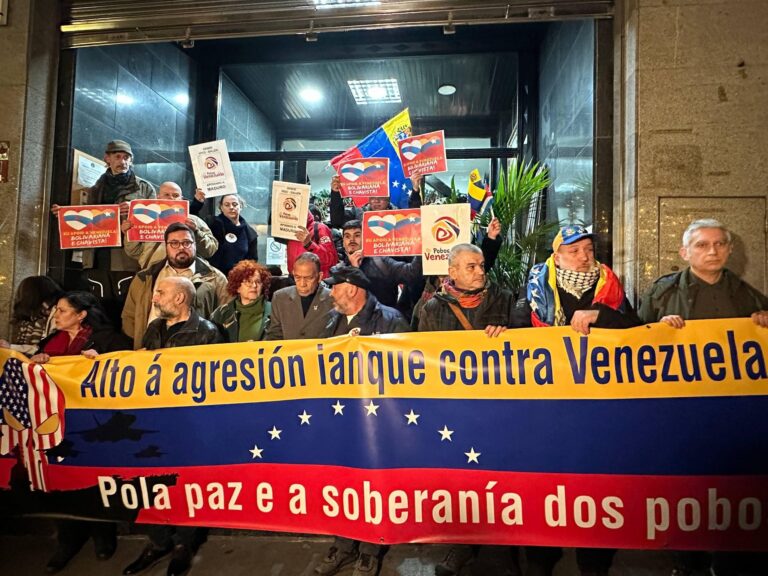 Protesta masiva en Vigo contra a ofensiva de EE.UU. en Venezuela