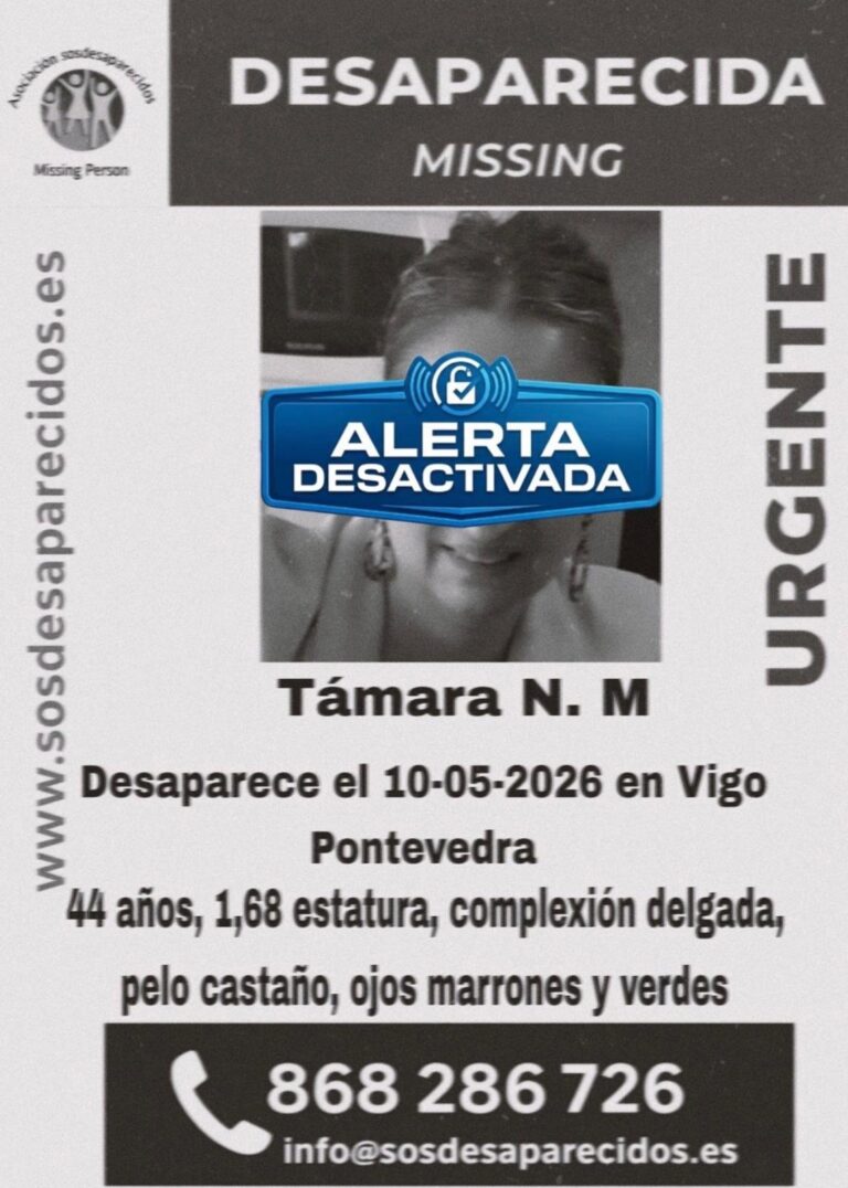 Desactivada a alerta pola desaparición dunha muller: está “desorientada, pero ben”