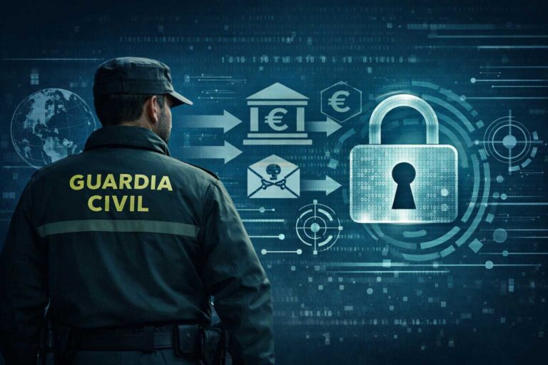 Un SMS falso acaba nunha estafa de 140.000 euros. Así é a estafa intervida pola Garda Civil no Porriño