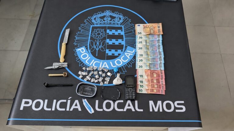 Detido en Mos con 26 doses de heroína preparadas para a venda